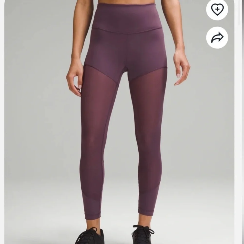 Lululemon Wunder Train Mesh High Rise Tight 25" - Sz 4 - Picture 4 of 5